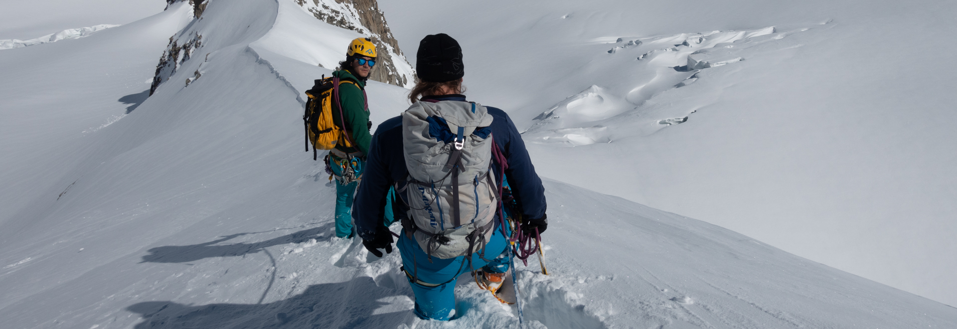 Training sul ghiacciaio del Monte Bianco